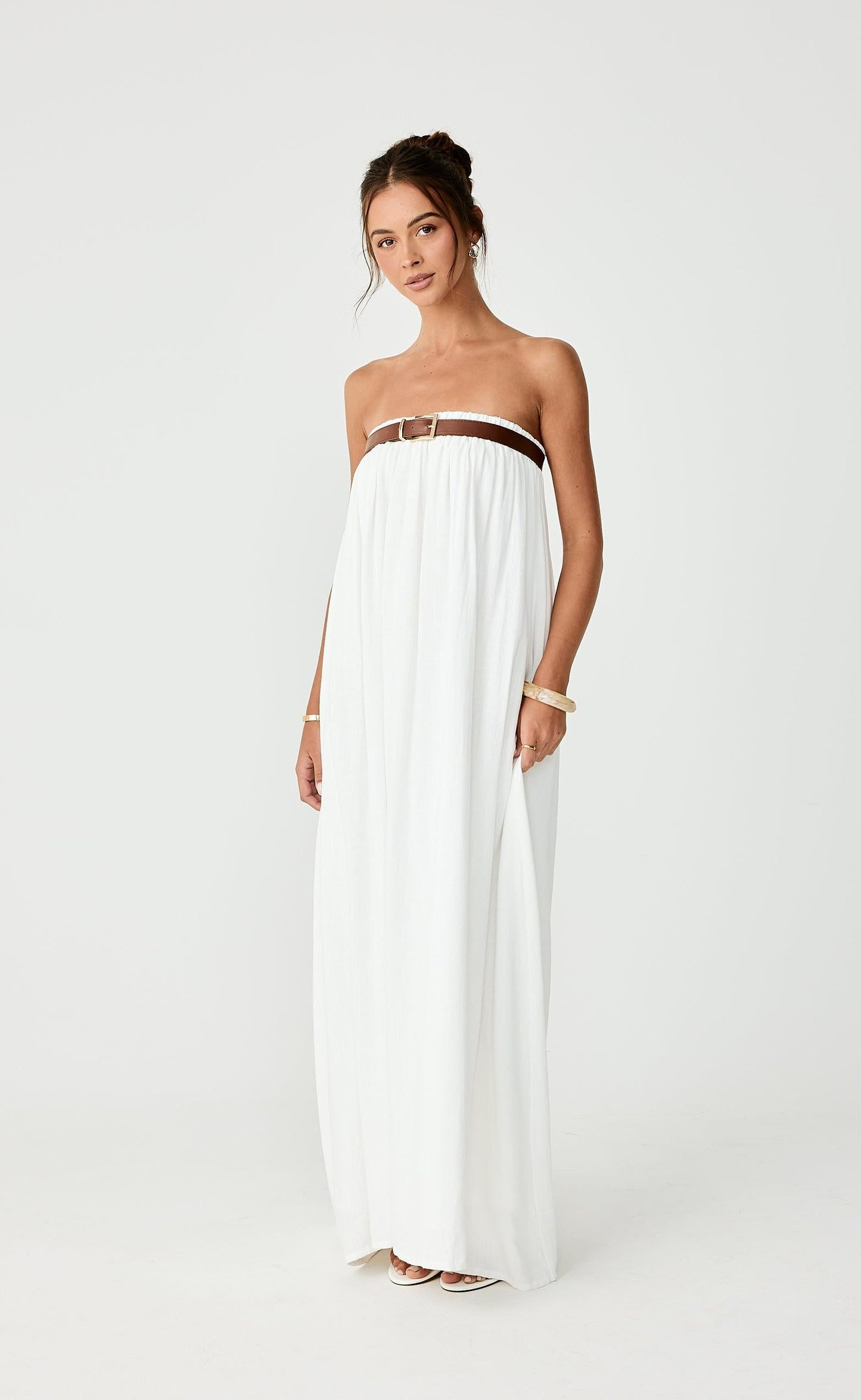Garden Party Maxi Dress (Off White)