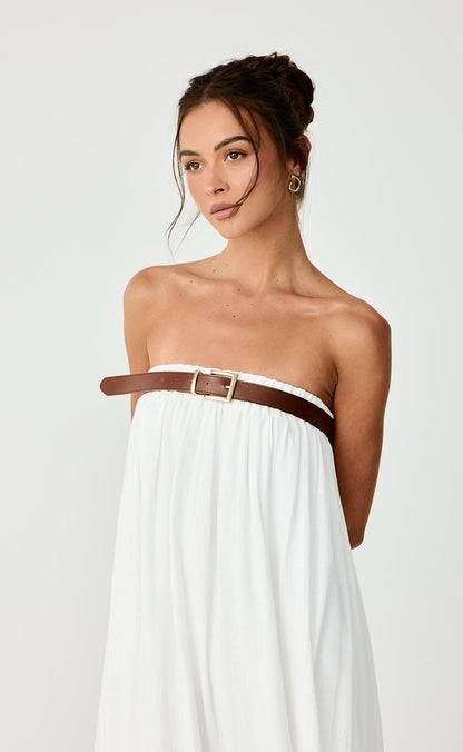 Garden Party Maxi Dress (Off White)