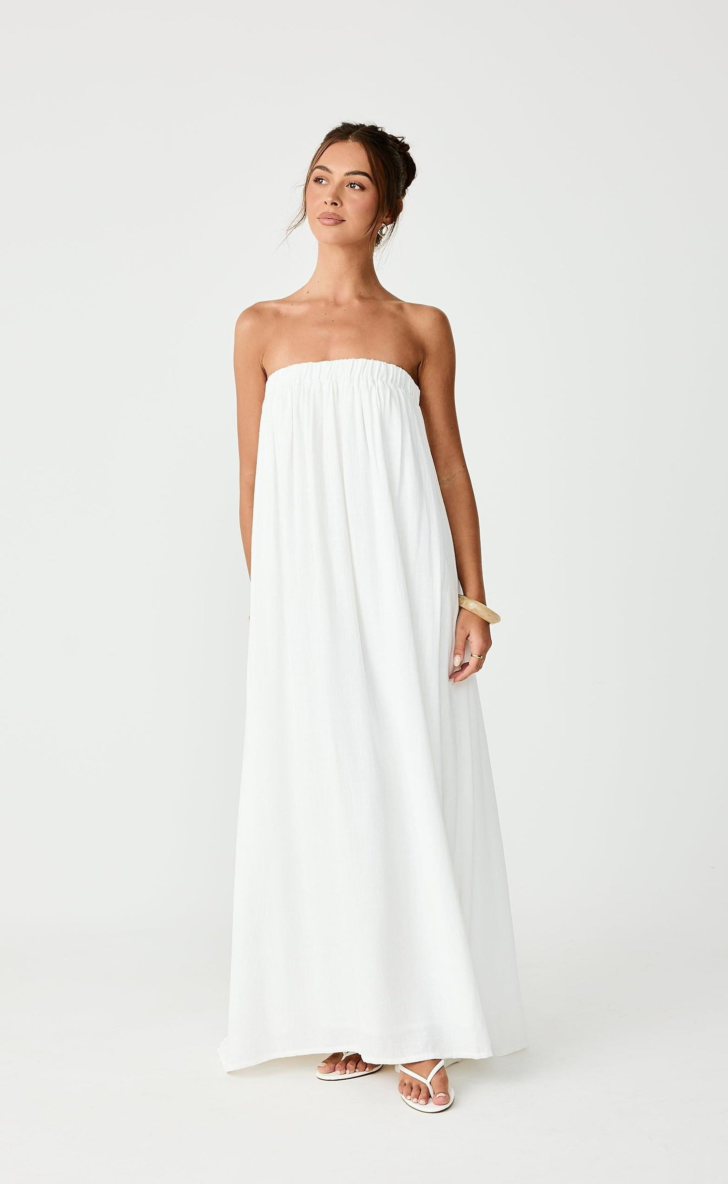Garden Party Maxi Dress (Off White)