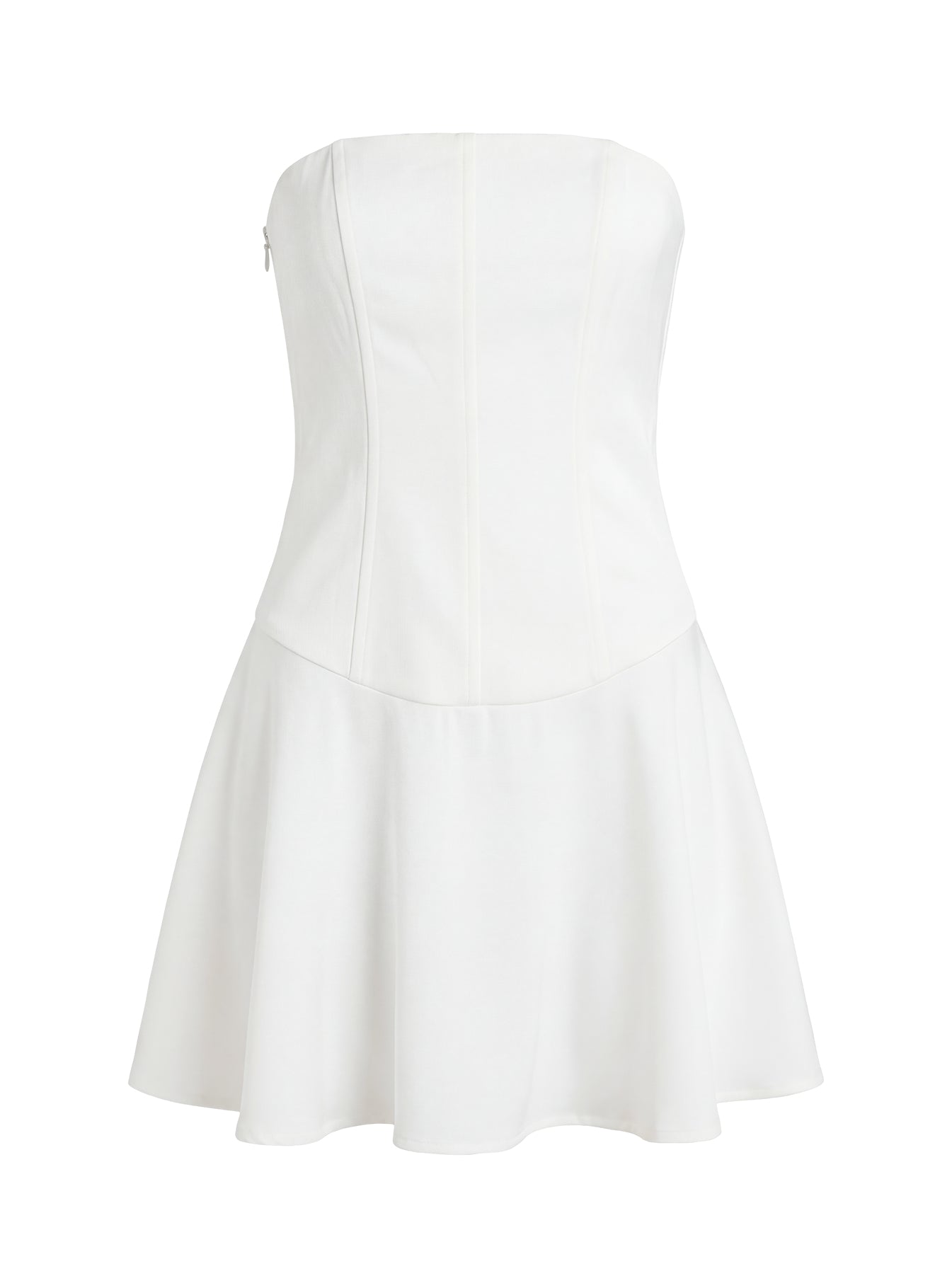 Natalisa Strapless Corset Mini Dress White