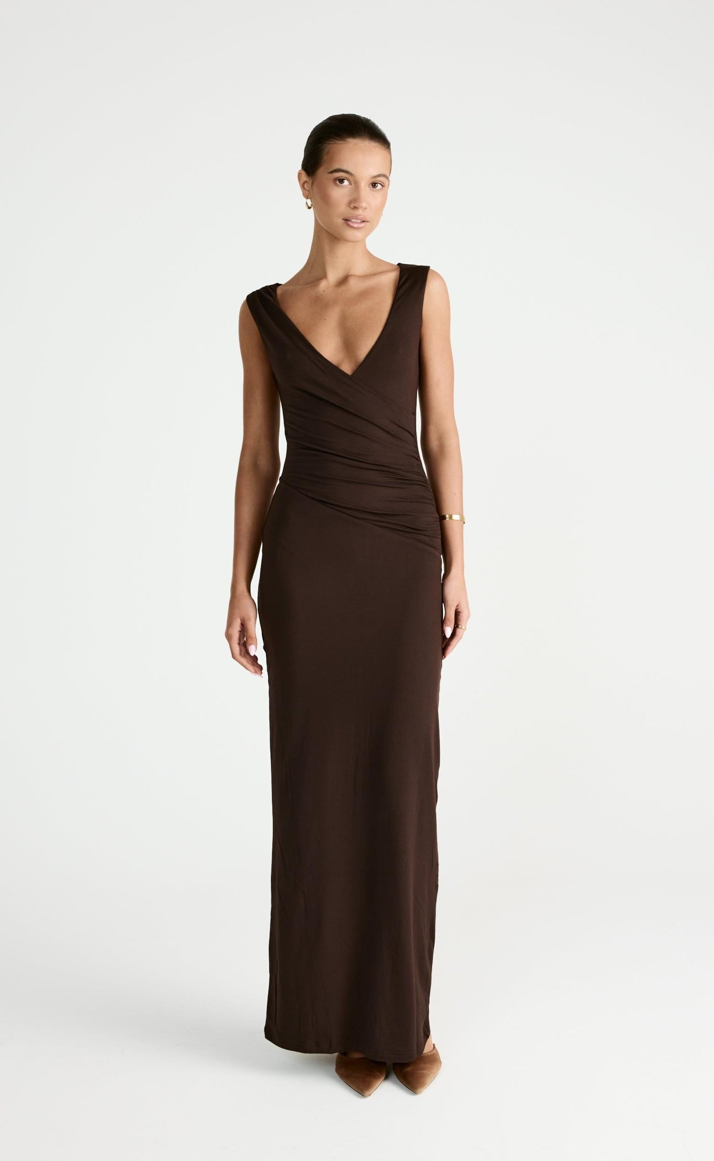 Cory Maxi Dress (Chocolate)