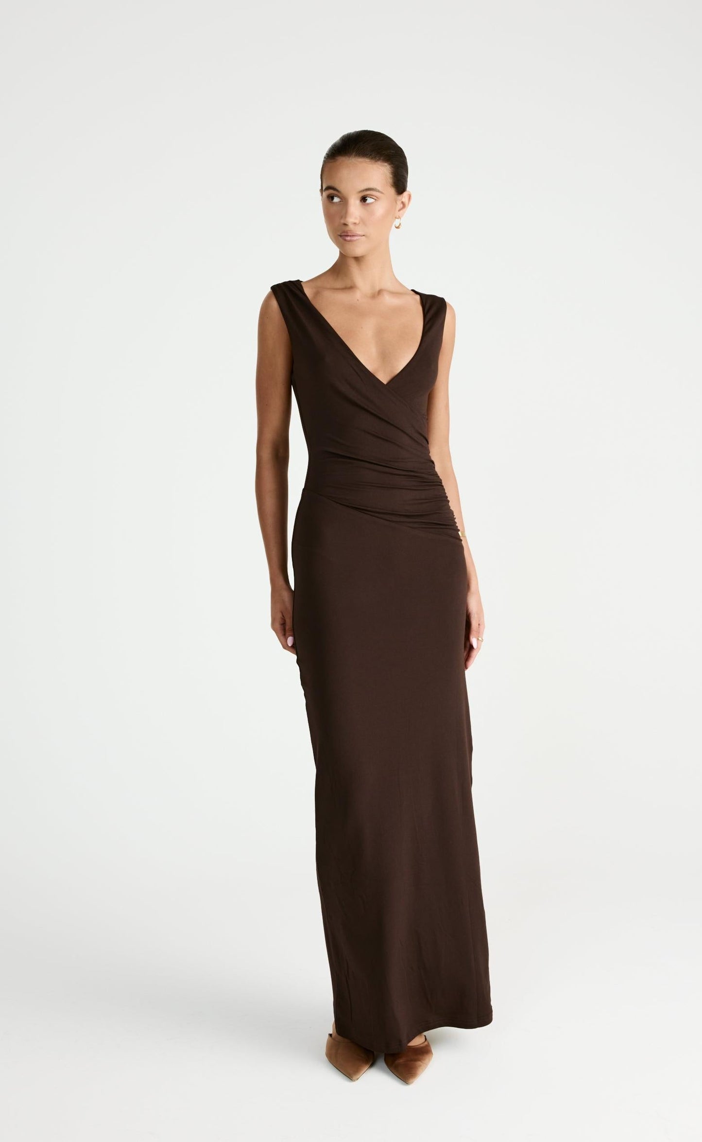 Cory Maxi Dress (Chocolate)