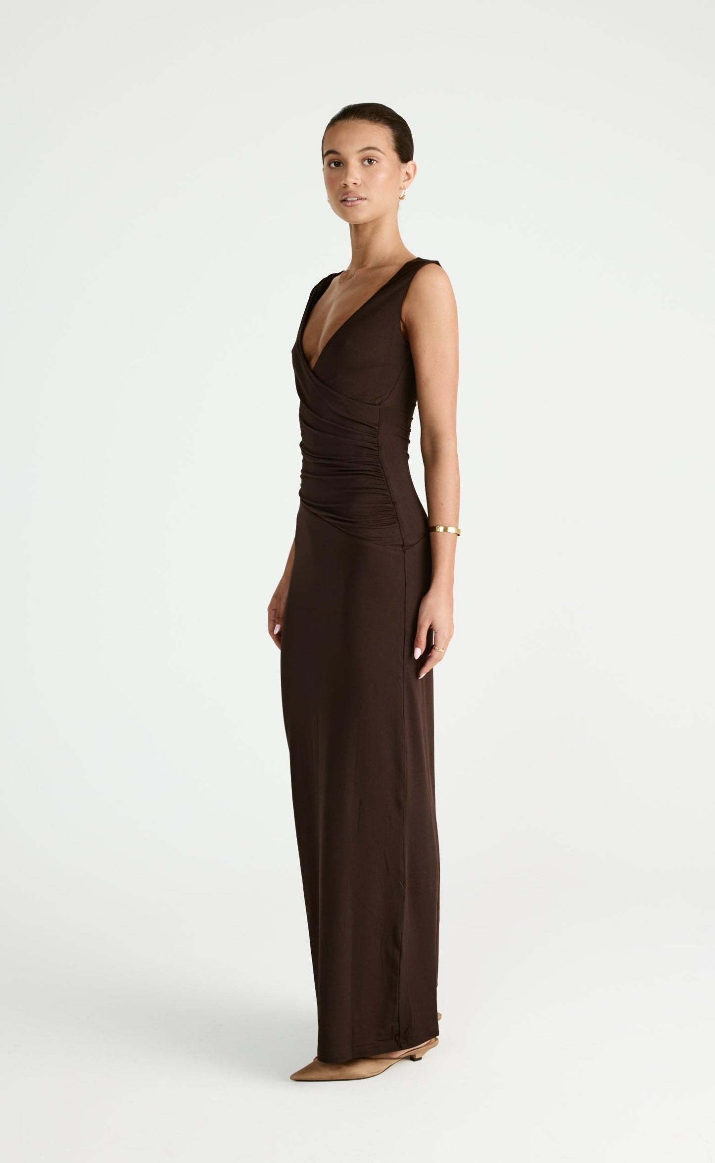 Cory Maxi Dress (Chocolate)
