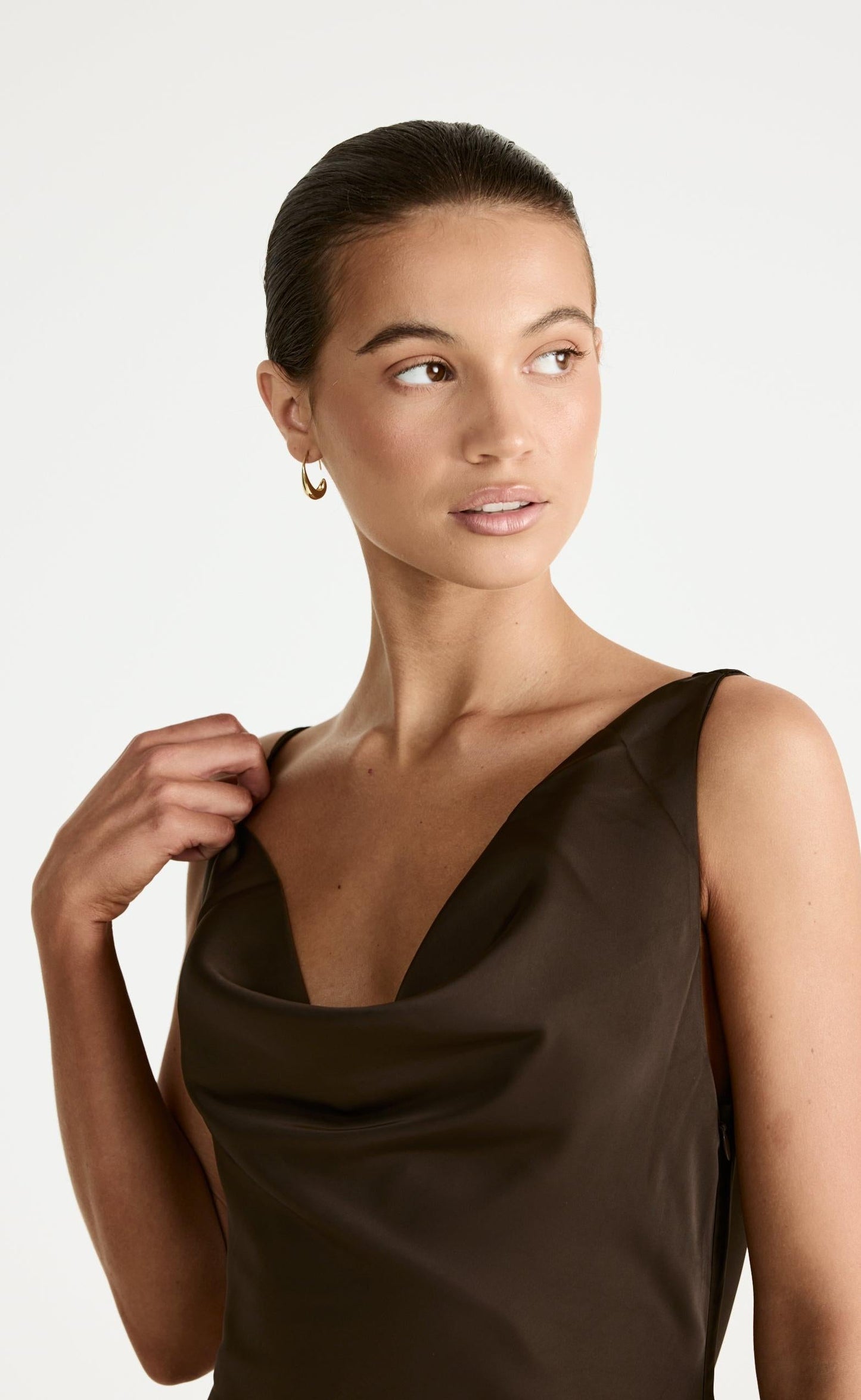 Adley Maxi Dress (Chocolate)