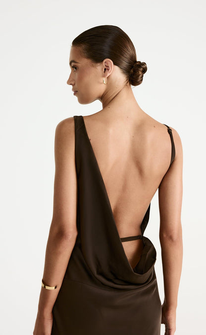 Adley Maxi Dress (Chocolate)