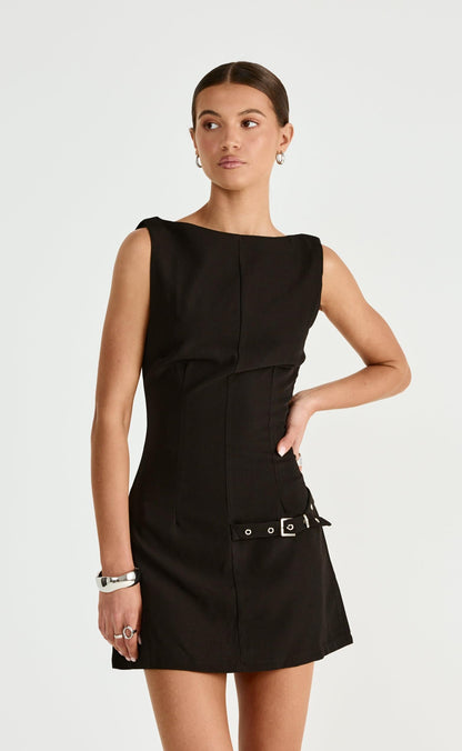 Artie Mini Dress (Black)