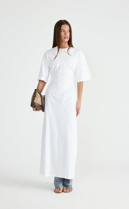 Echoes Maxi Dress (White)