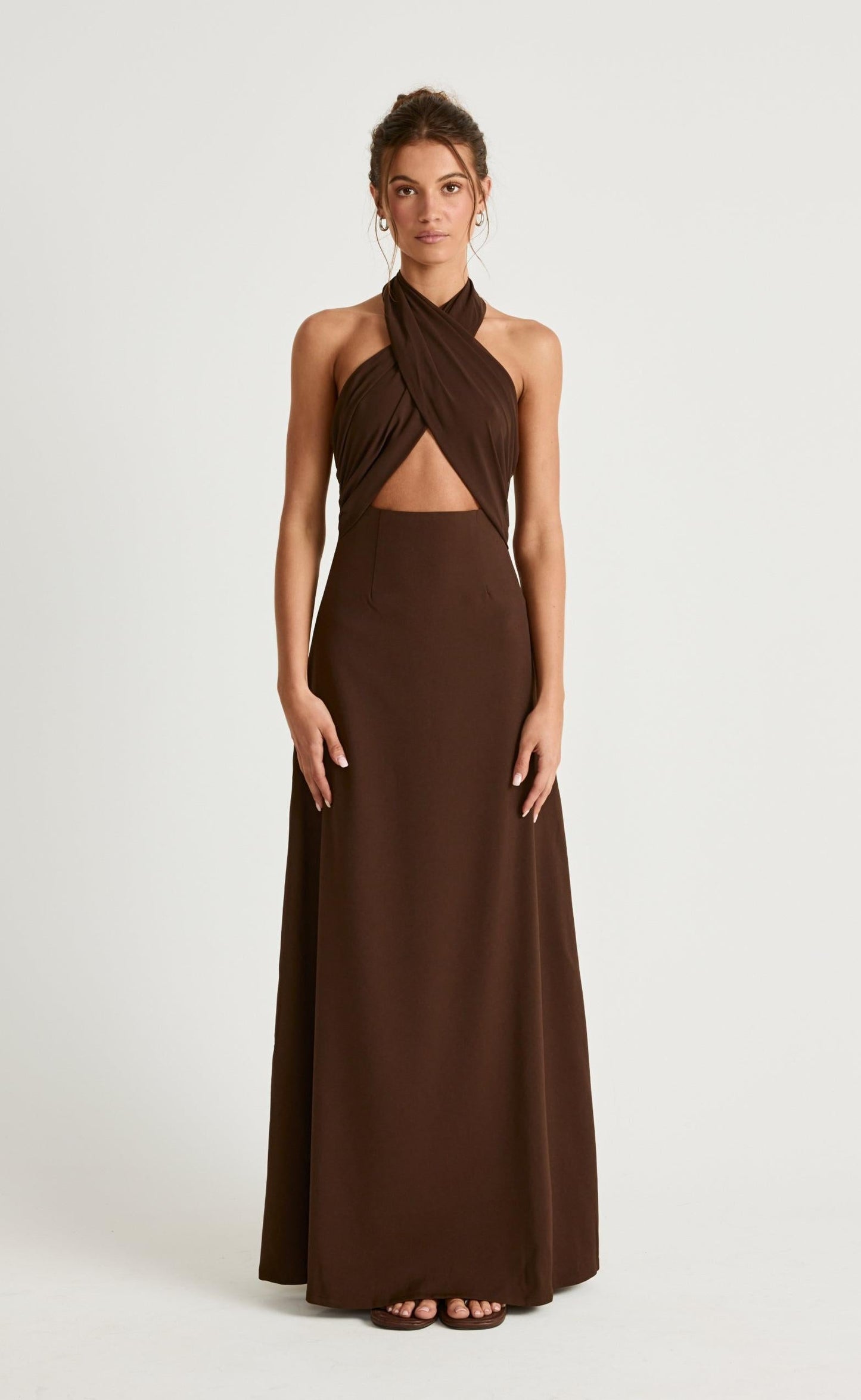 Sara Maxi Dress (Chocolate)