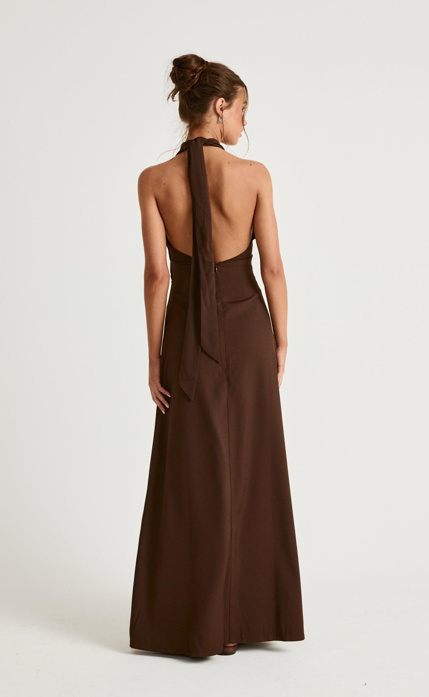 Sara Maxi Dress (Chocolate)