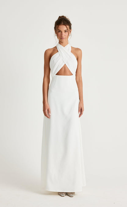 Sara Maxi Dress (White)