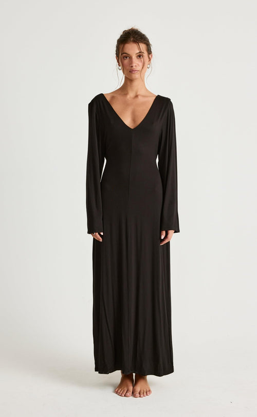 Harlow Maxi Dress (Black)