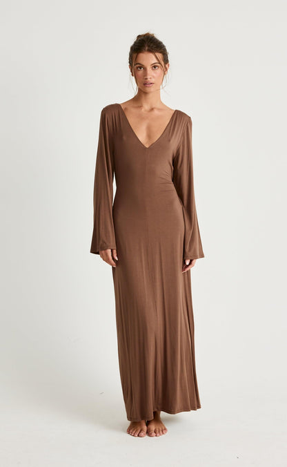 Harlow Maxi Dress (Oak)