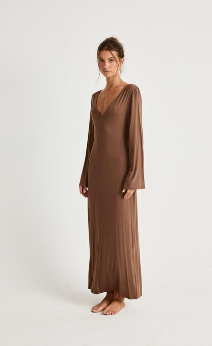 Harlow Maxi Dress (Oak)