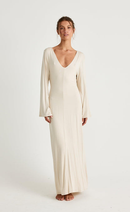Harlow Maxi Dress (Iced Coffee)