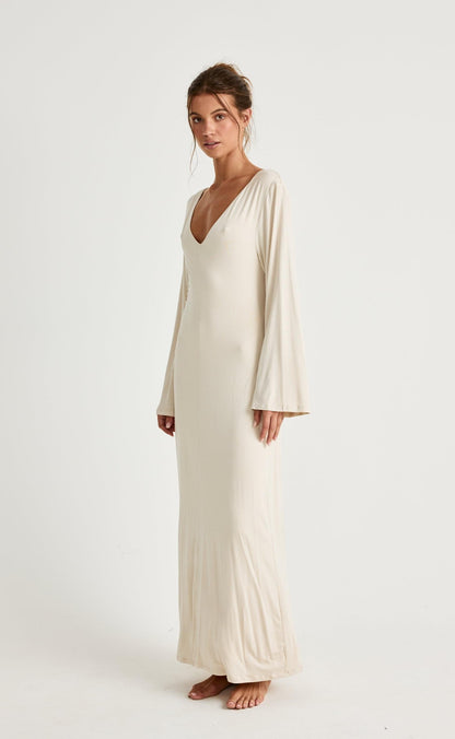 Harlow Maxi Dress (Iced Coffee)