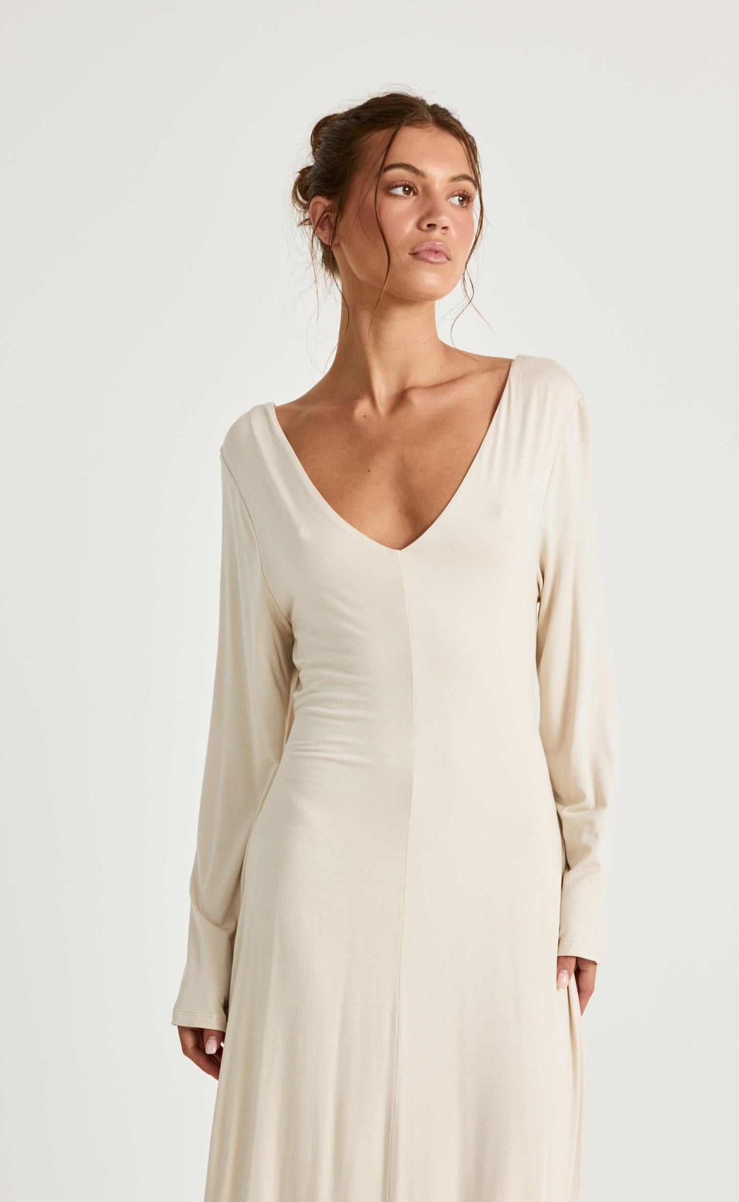 Harlow Maxi Dress (Iced Coffee)