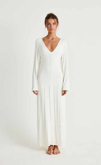 Harlow Maxi Dress (Off White)