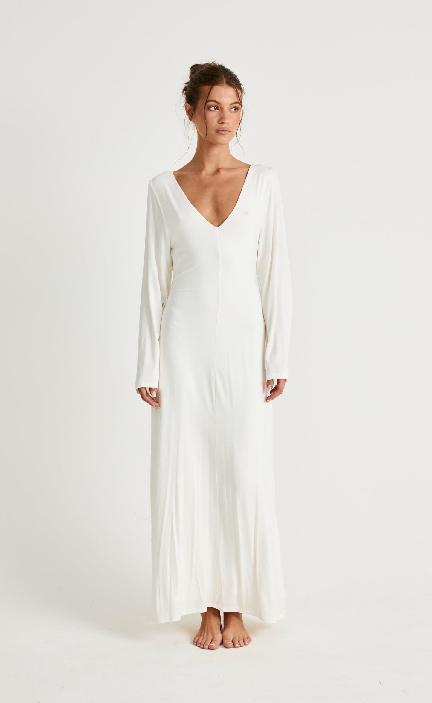 Harlow Maxi Dress (Off White)