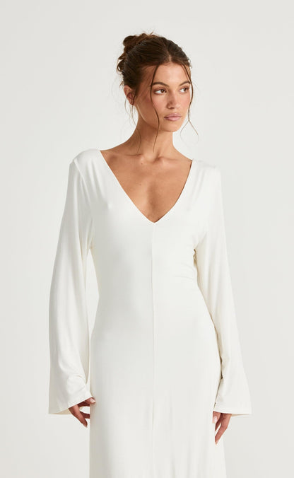 Harlow Maxi Dress (Off White)