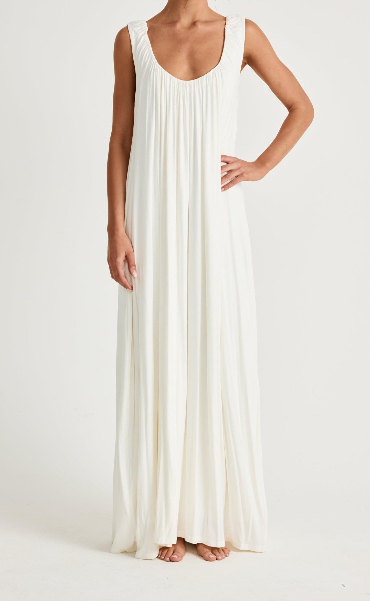 Selena Maxi Dress (Off White)