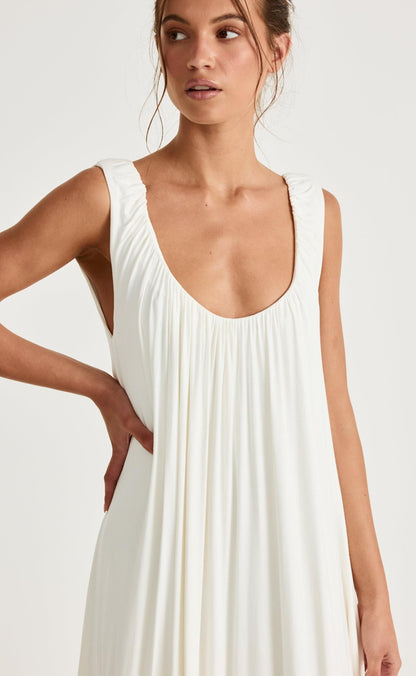 Selena Maxi Dress (Off White)