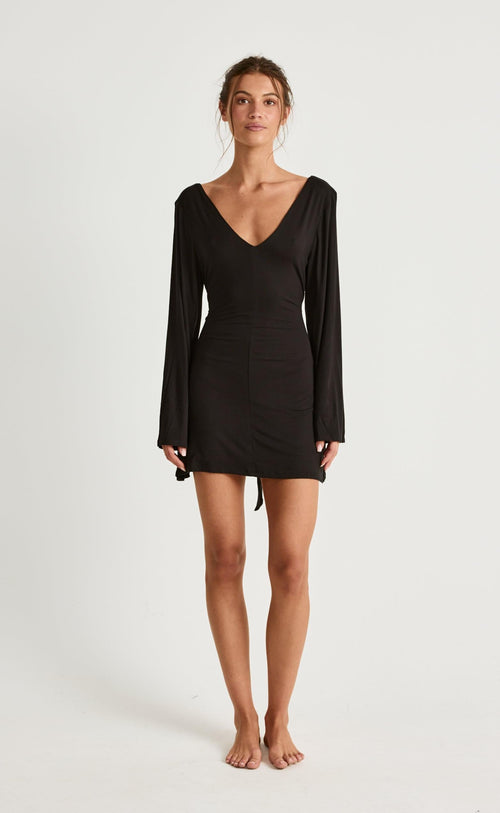 Harlow Mini Dress (Black)