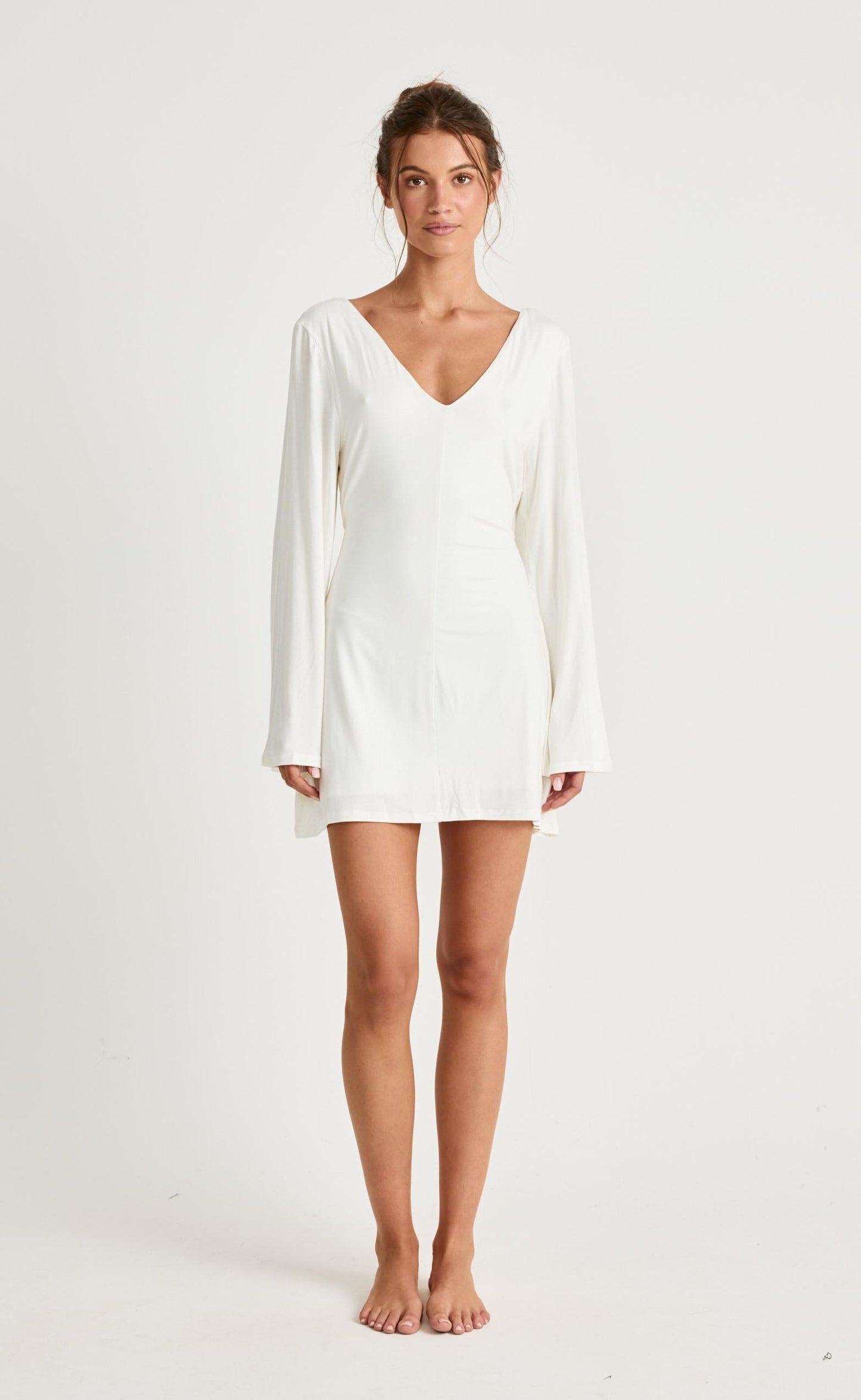 Harlow Mini Dress (Off White)