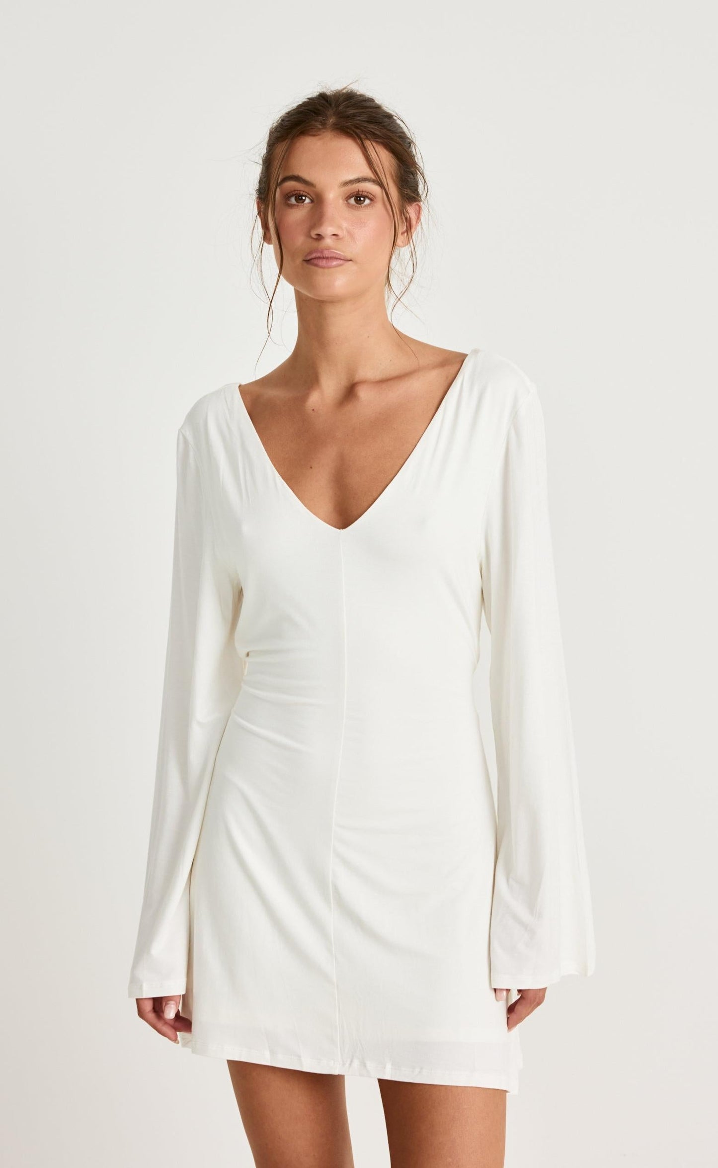 Harlow Mini Dress (Off White)