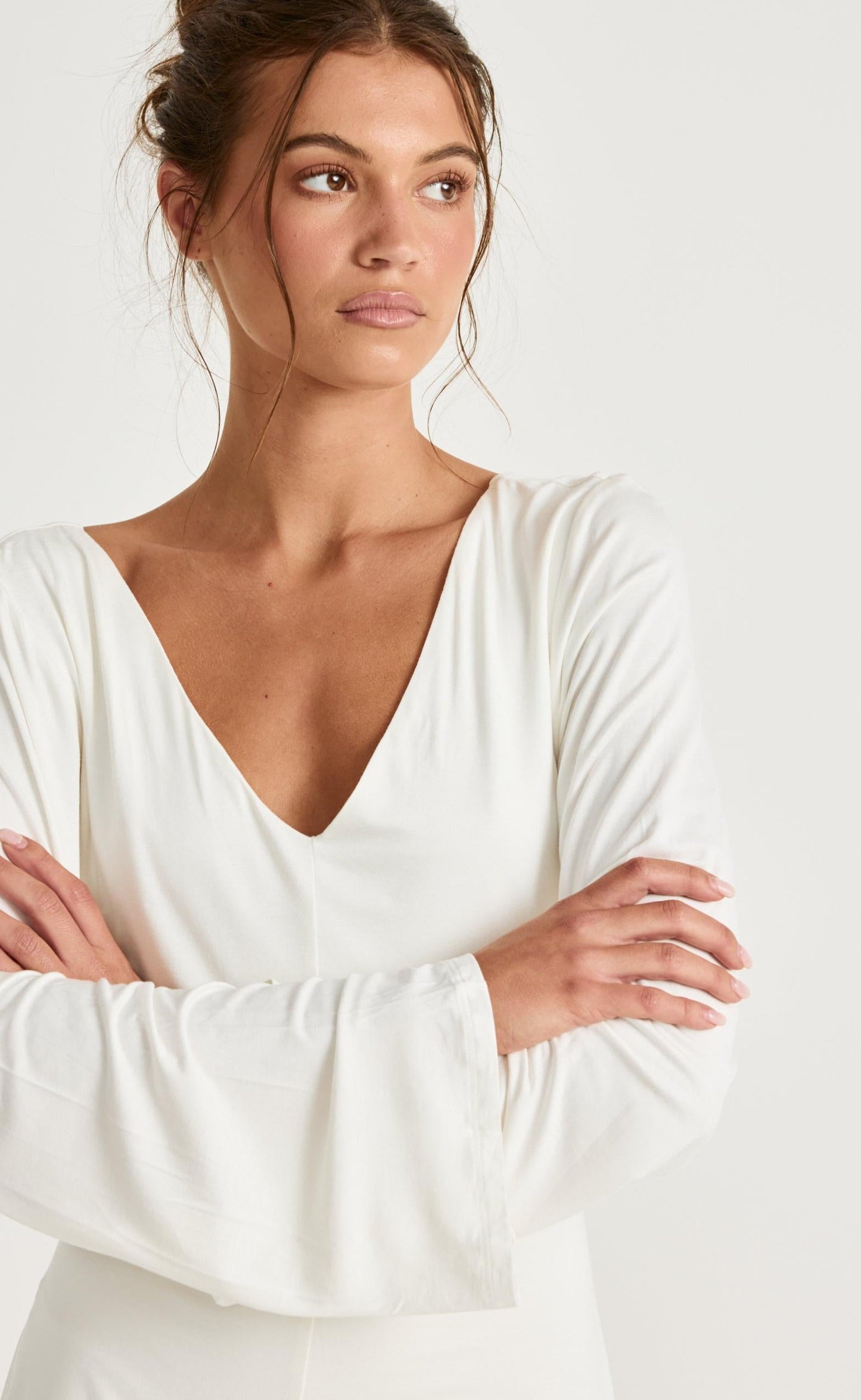 Harlow Mini Dress (Off White)