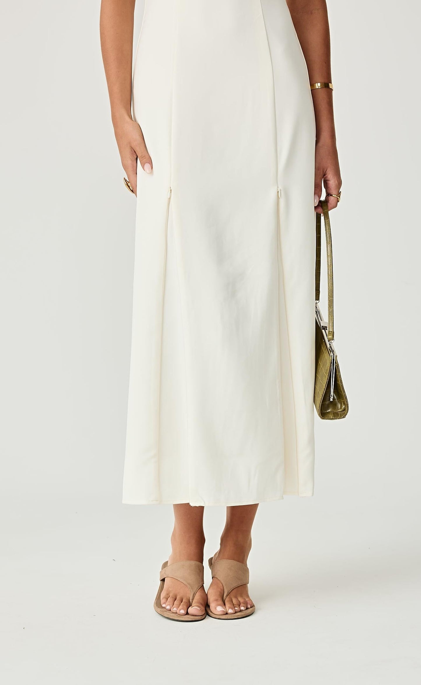 Hudson Midi Dress (Cream)