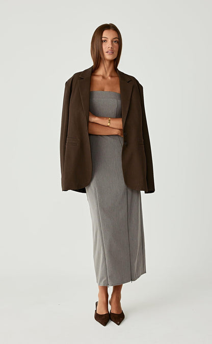 Hudson Midi Dress (Grey)