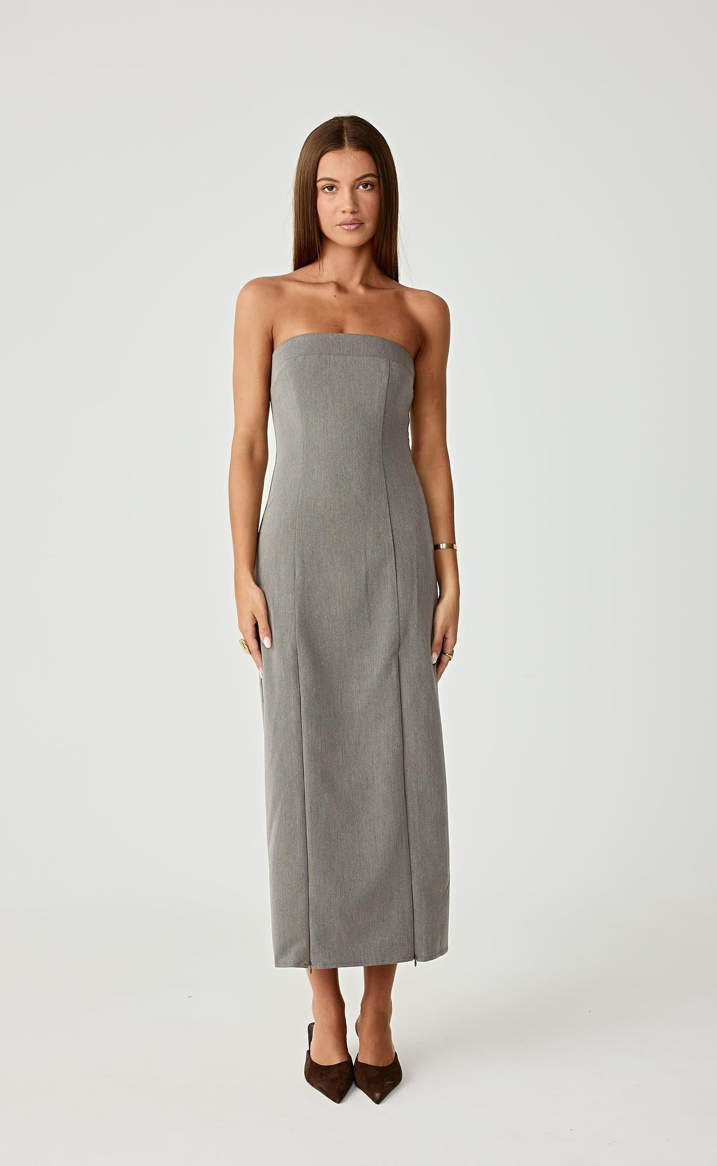 Hudson Midi Dress (Grey)