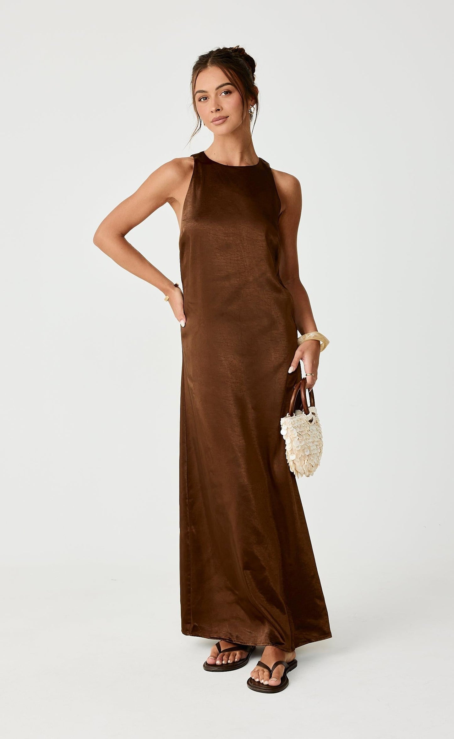 Juro Maxi Dress (Toffee)