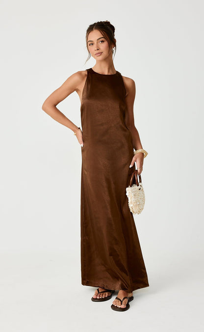 Juro Maxi Dress (Toffee)