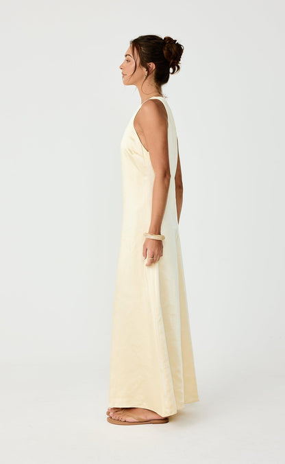 Juro Maxi Dress (Lemon)