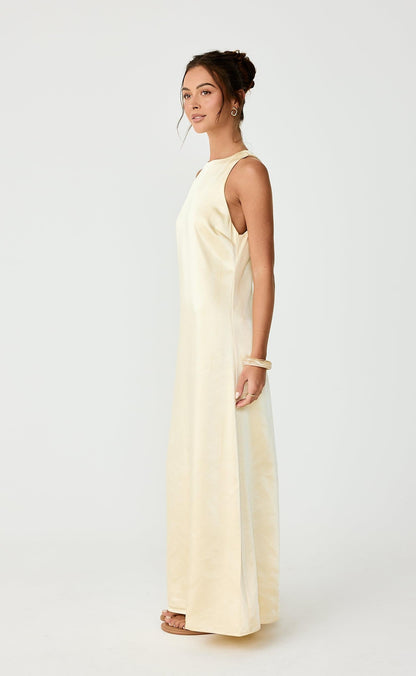 Juro Maxi Dress (Lemon)