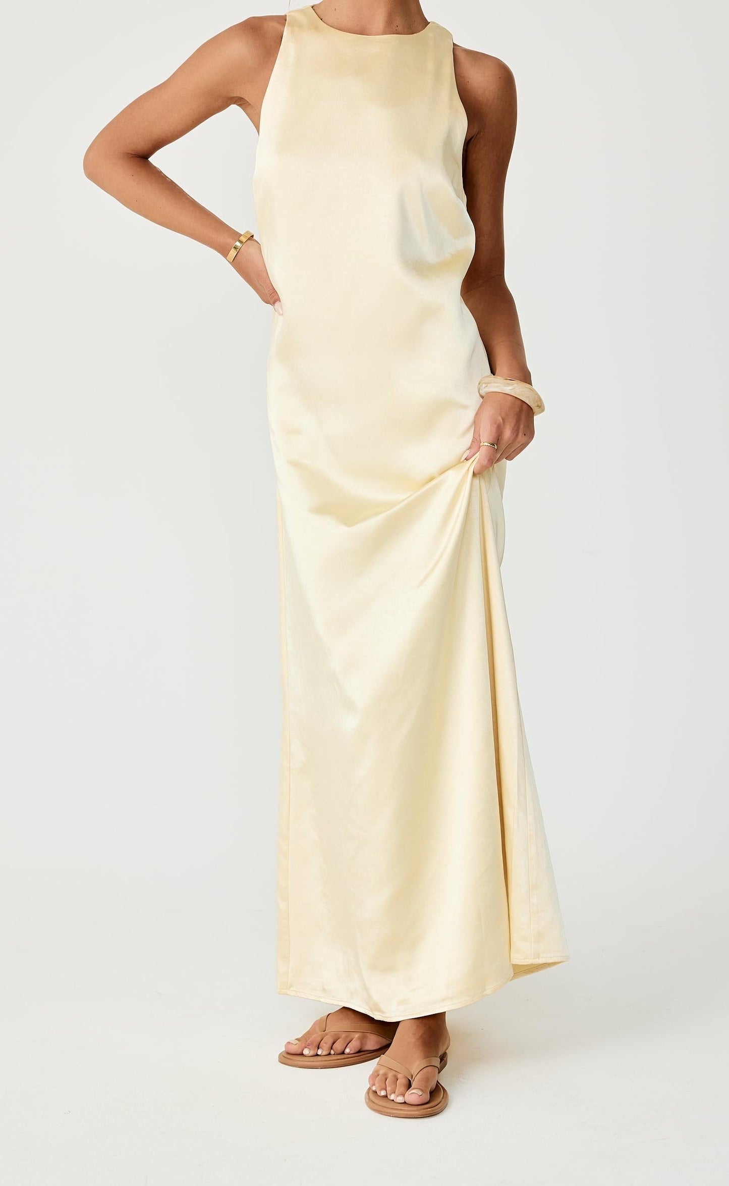Juro Maxi Dress (Lemon)