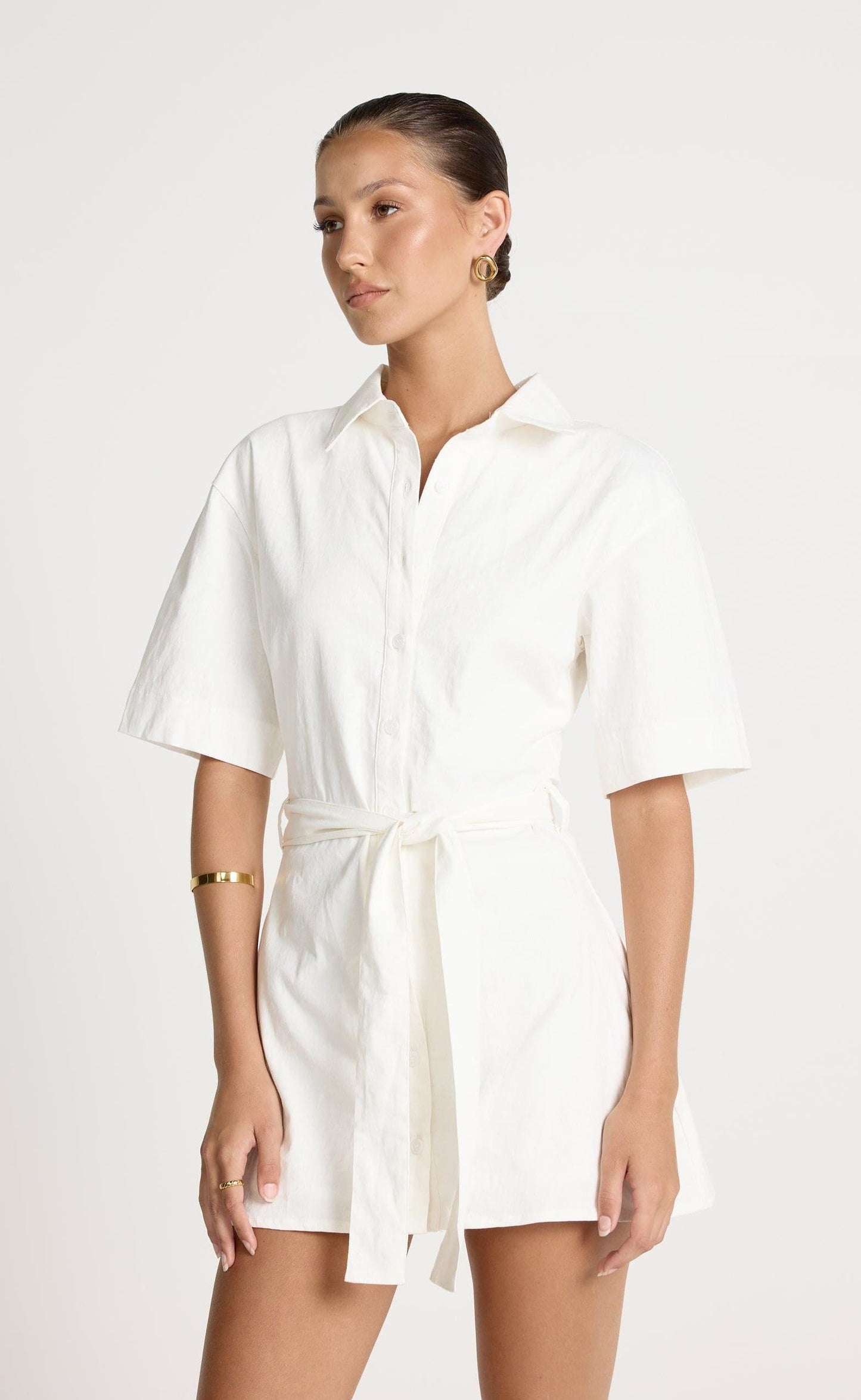 Lucy Mini Dress (White)