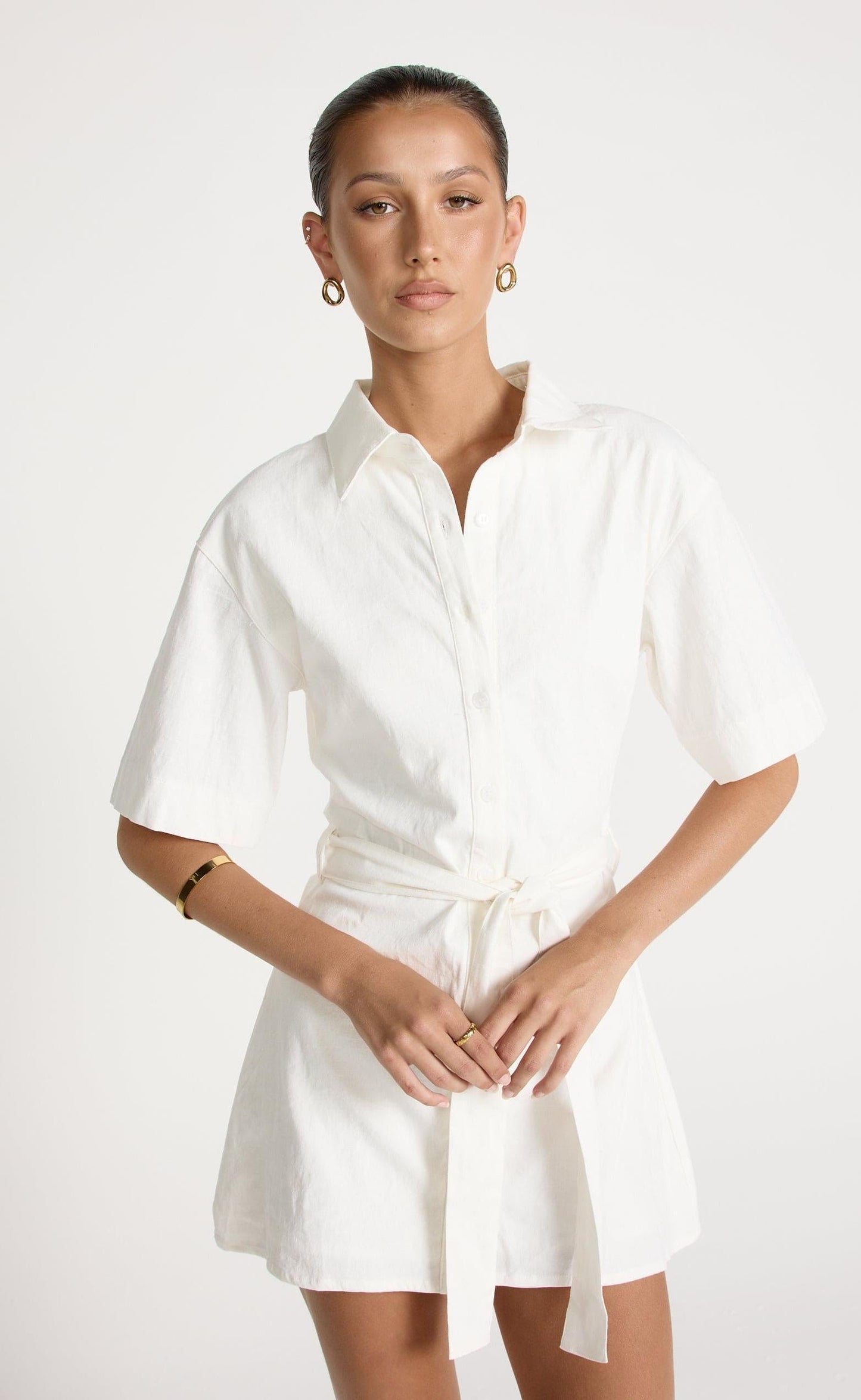 Lucy Mini Dress (White)