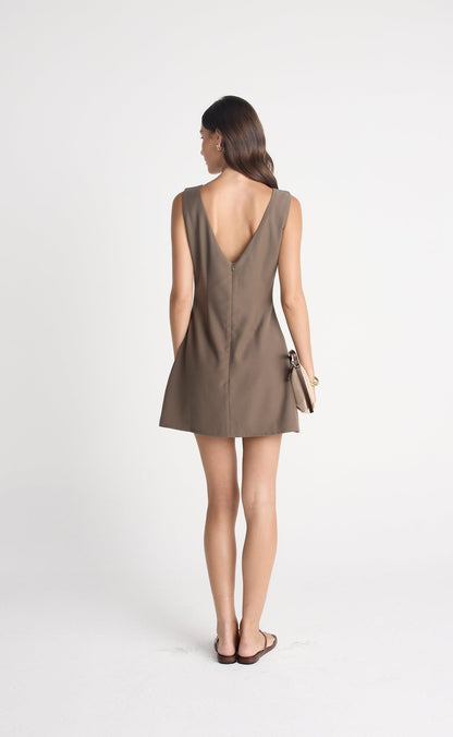 Chiti Mini Dress (Light Chocolate)