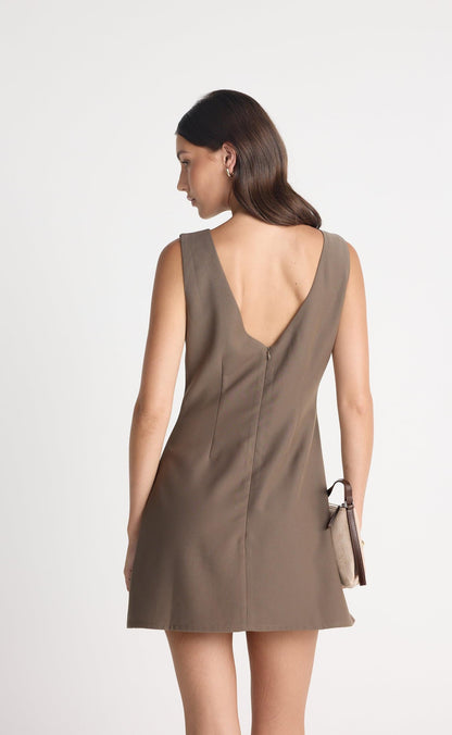 Chiti Mini Dress (Light Chocolate)