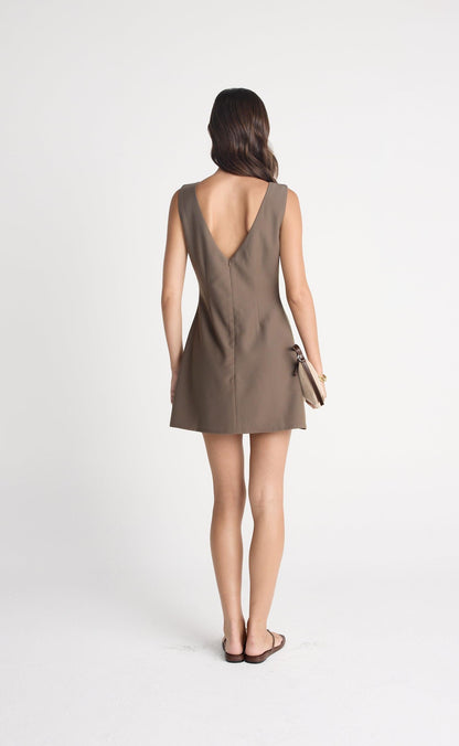 Chiti Mini Dress (Light Chocolate)