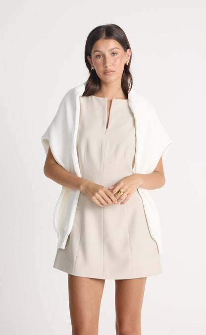 Everest Mini Dress (Beige)