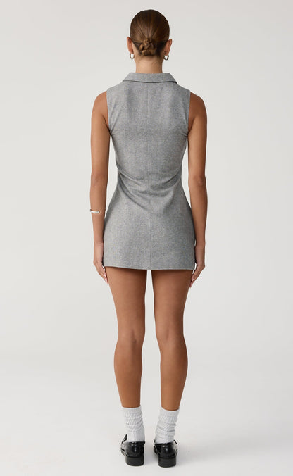 Kayden Mini Dress (Slate Texture)