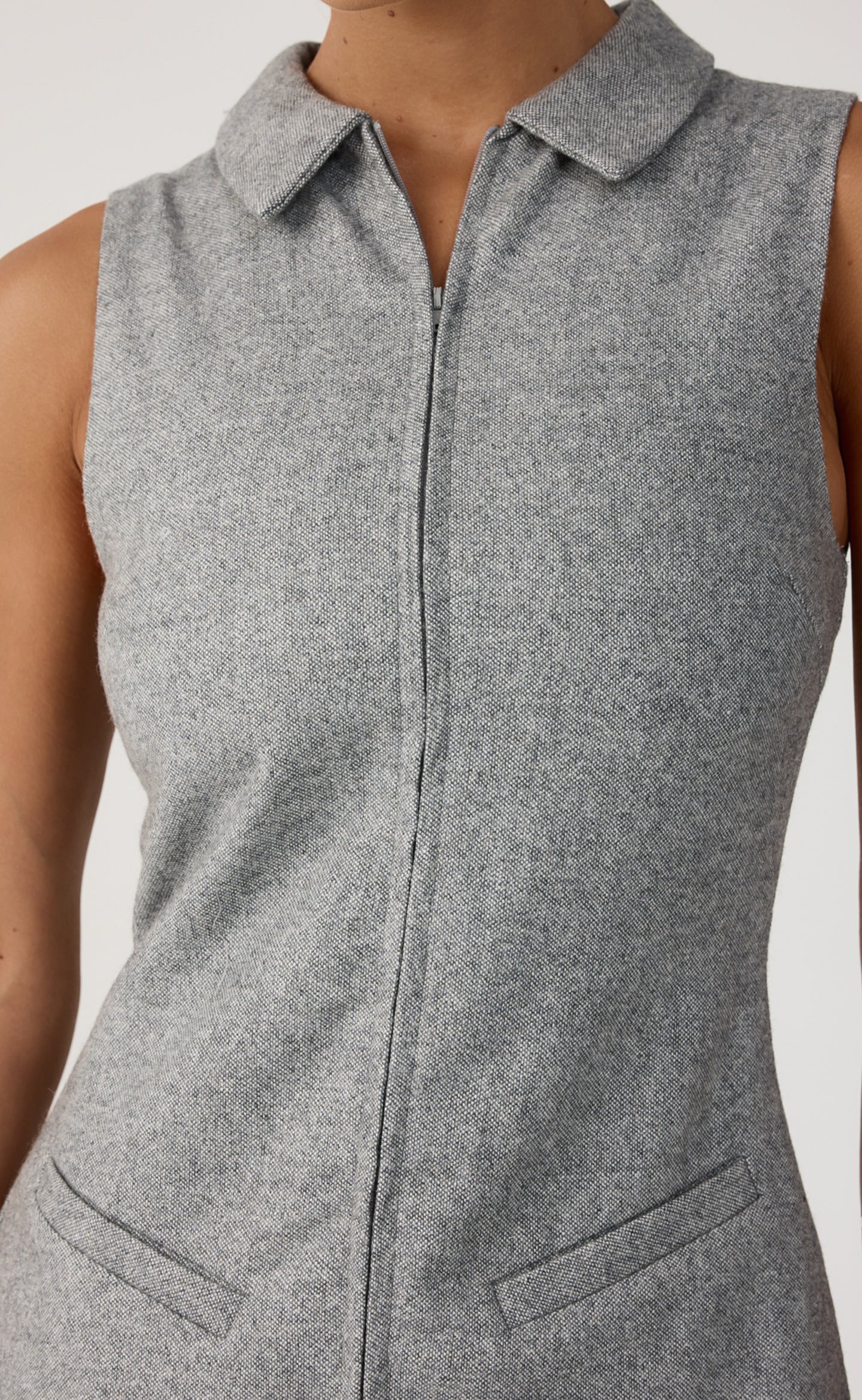 Kayden Mini Dress (Slate Texture)
