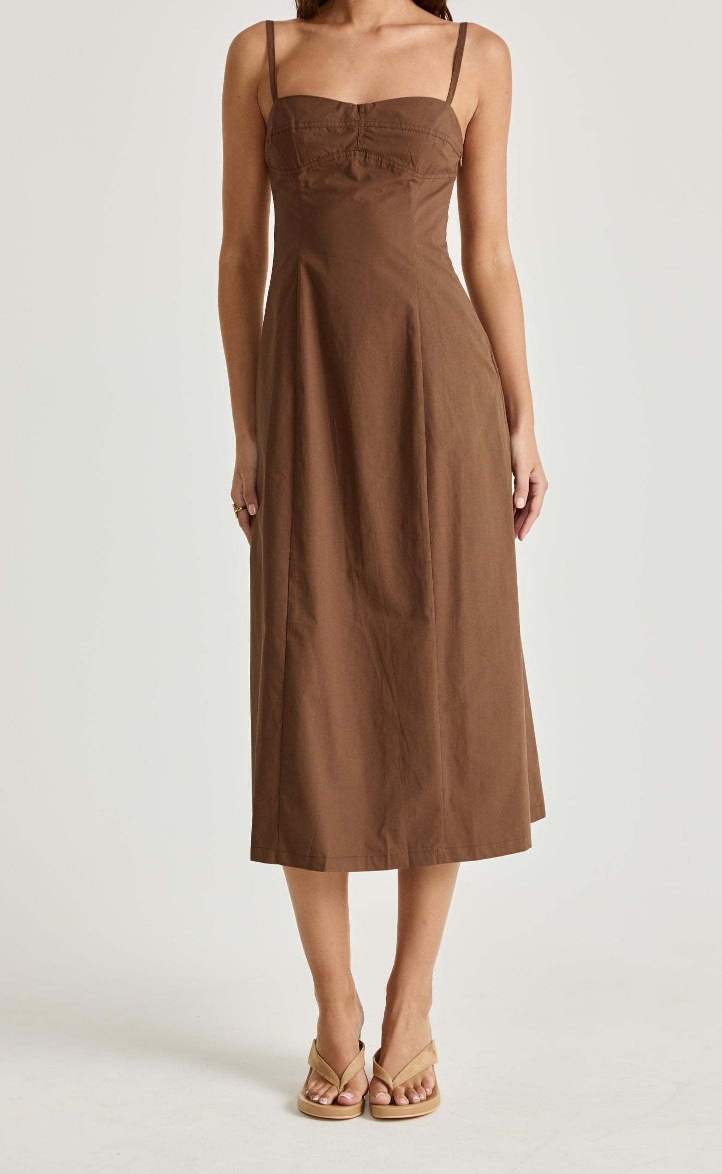 Duran Midi Dress (Chocolate)