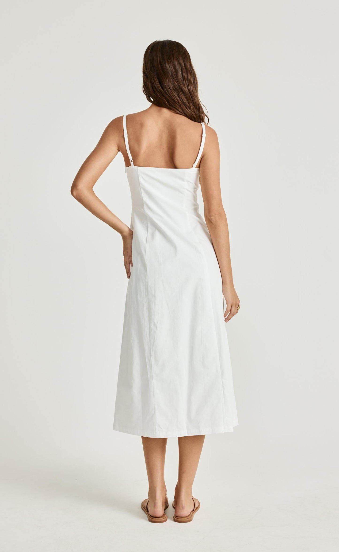Duran Midi Dress (White)