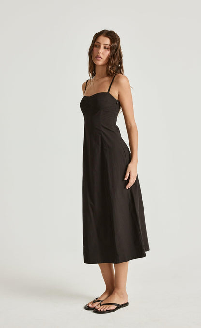 Duran Midi Dress (Black)