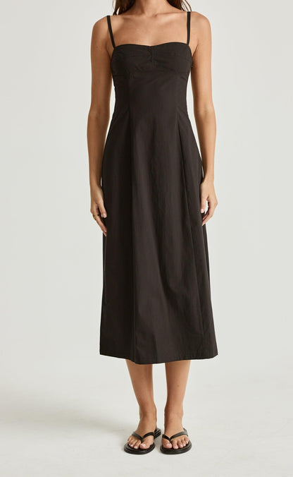 Duran Midi Dress (Black)