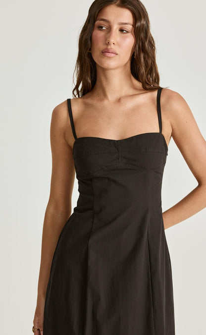 Duran Midi Dress (Black)